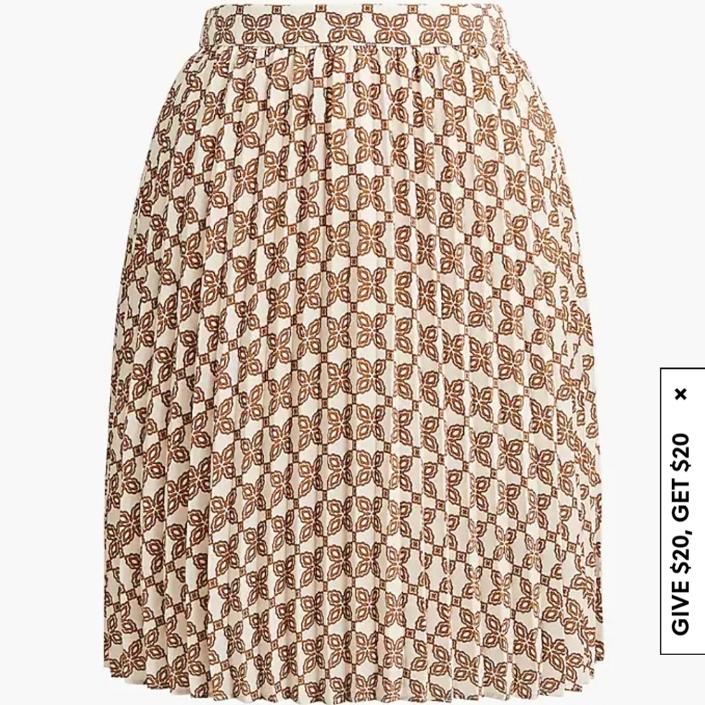 J. Crew Factory Pleated Mini Skirt